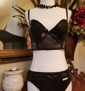 Sequined Lingerie 2 piece